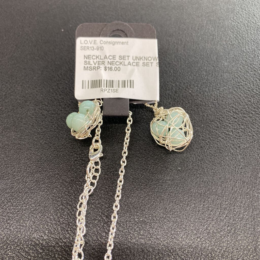 SILVER NECKLACE SET