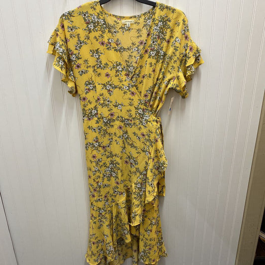 FLORAL WRAP LONG DRESS