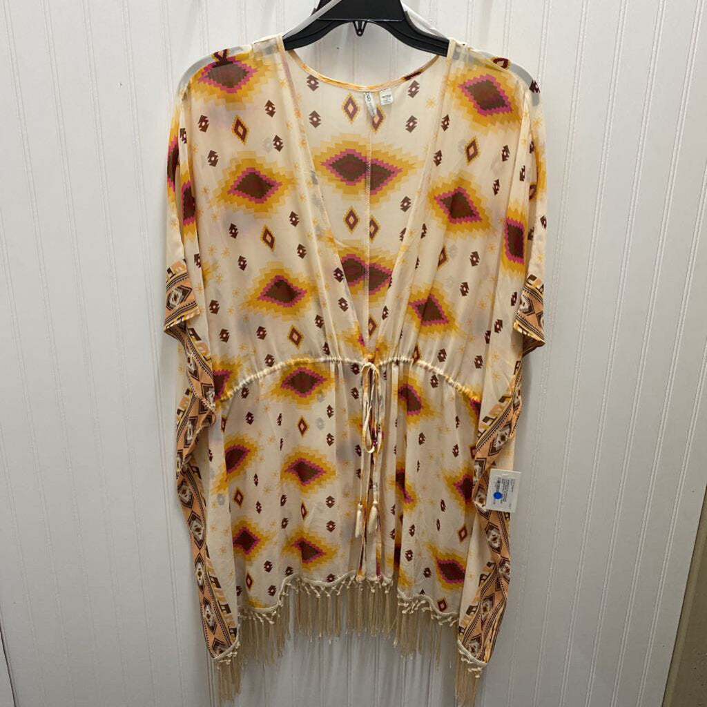 SHEAR DRAWSTRING CARDIGAN