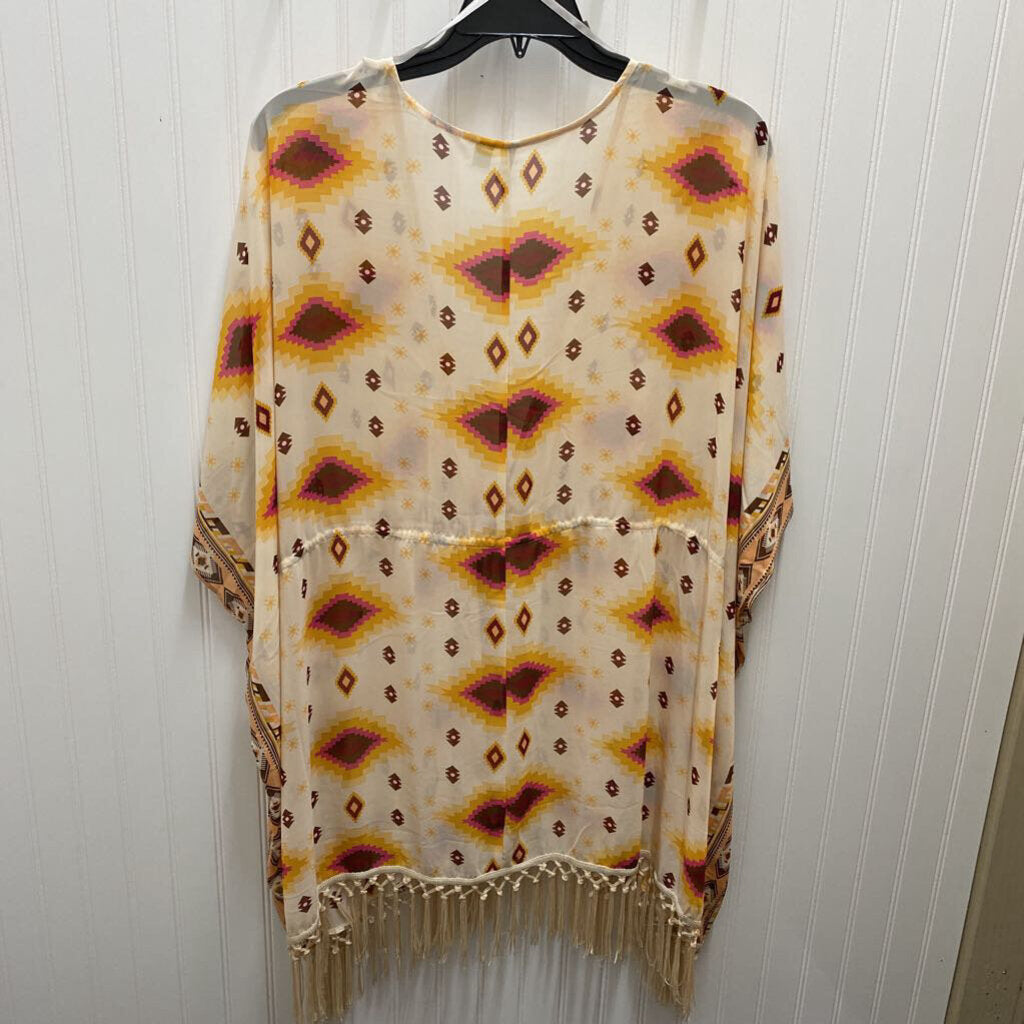SHEAR DRAWSTRING CARDIGAN