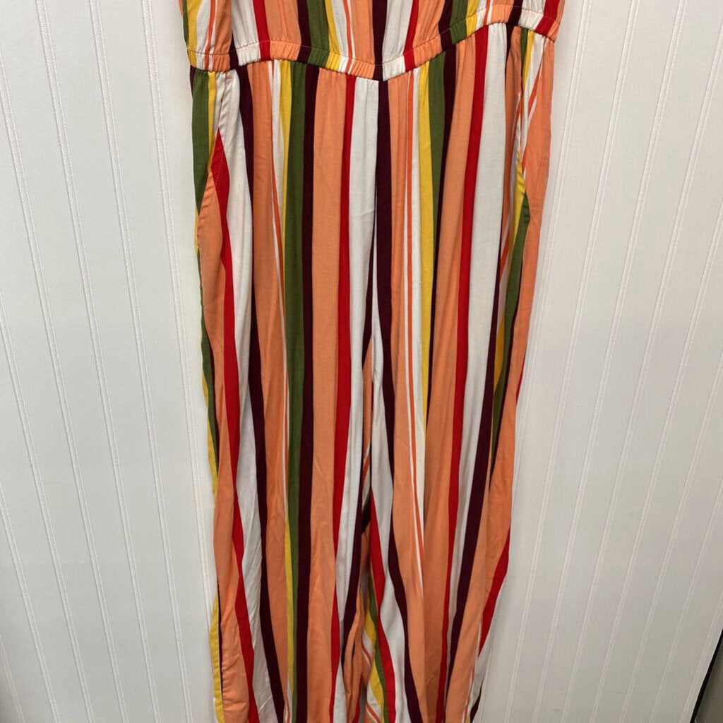 TIE IN BACK STRIPED ROMPER