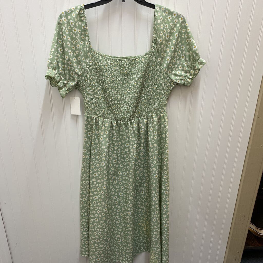 SHORT SLEEVED LONG DRESS