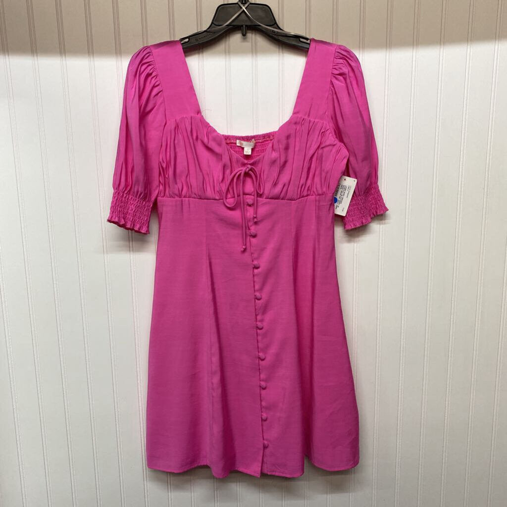 GATHERED TIE FRONT DRESS