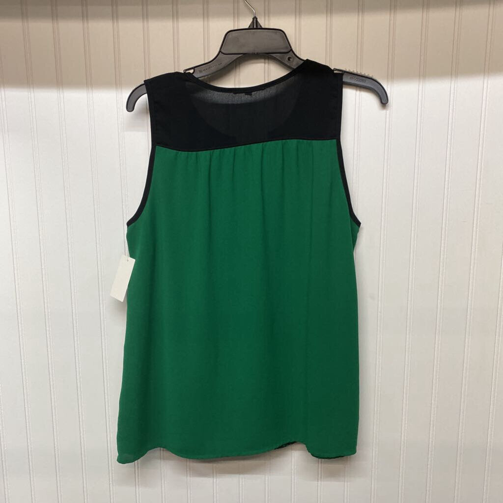 *SLEEVELESS LACE ACCENT WITH GREEN/BLACK