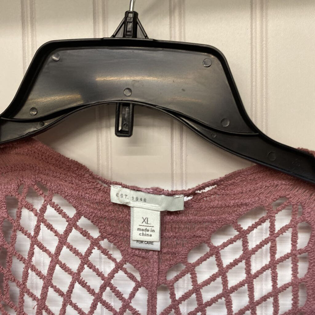 *KNIT CARDIGAN ROSE AND GRAY