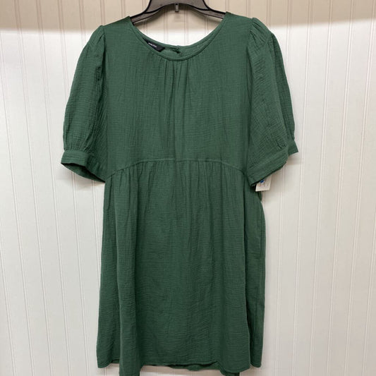 LINEN SHORT SLEEVE DRESS