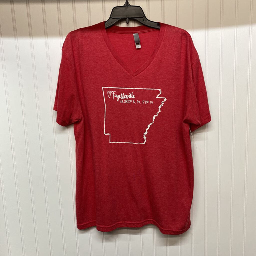 FAYETTEVILLE GRAPHIC V NECK TEE