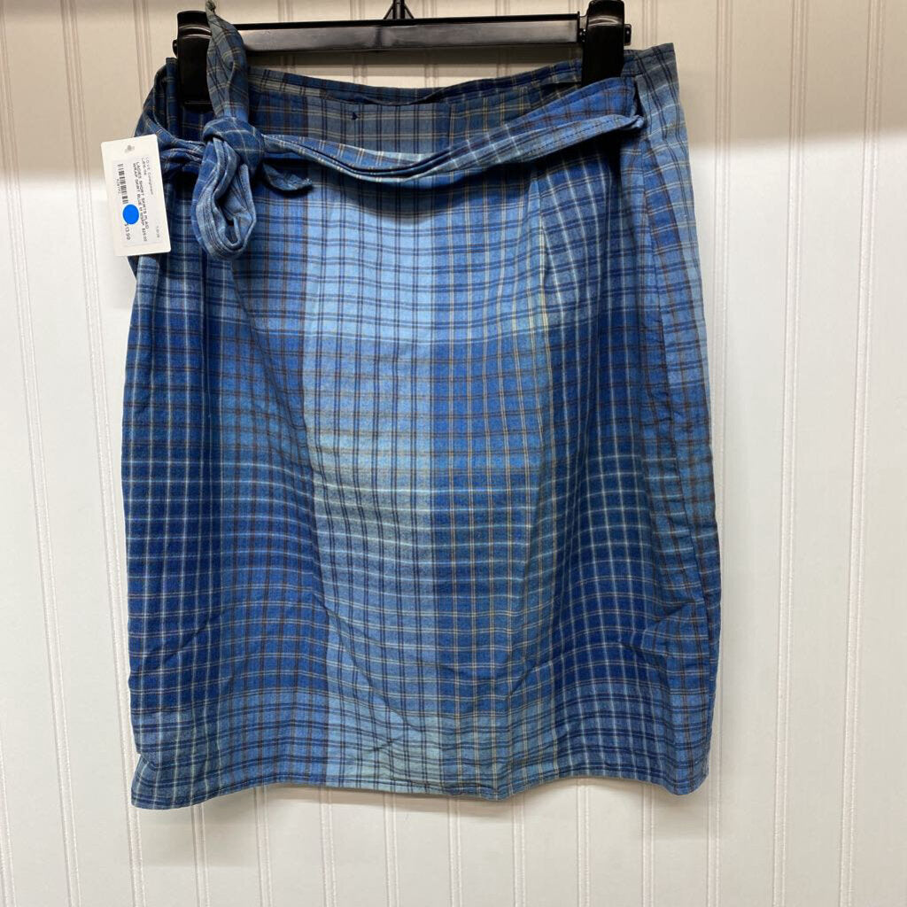 PLAID WRAP SKIRT