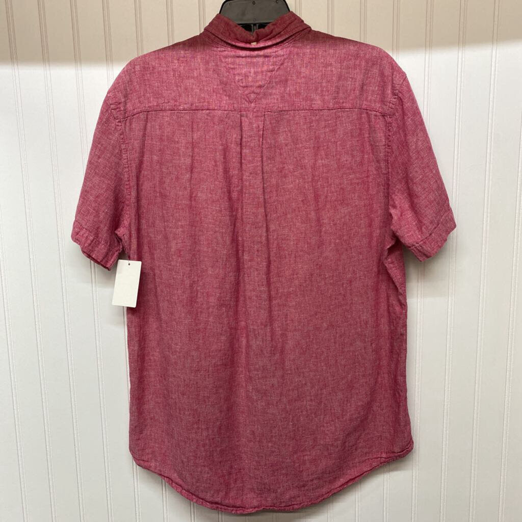 *LINEN SHORT SLEEVE BUTTON UP SHIRT