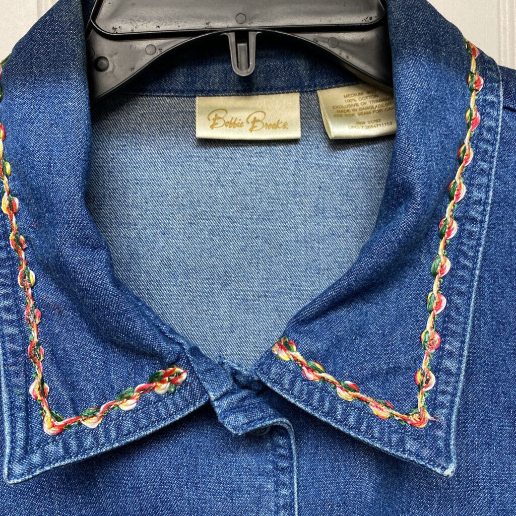 *EMBROIDERED DENIM JACKET