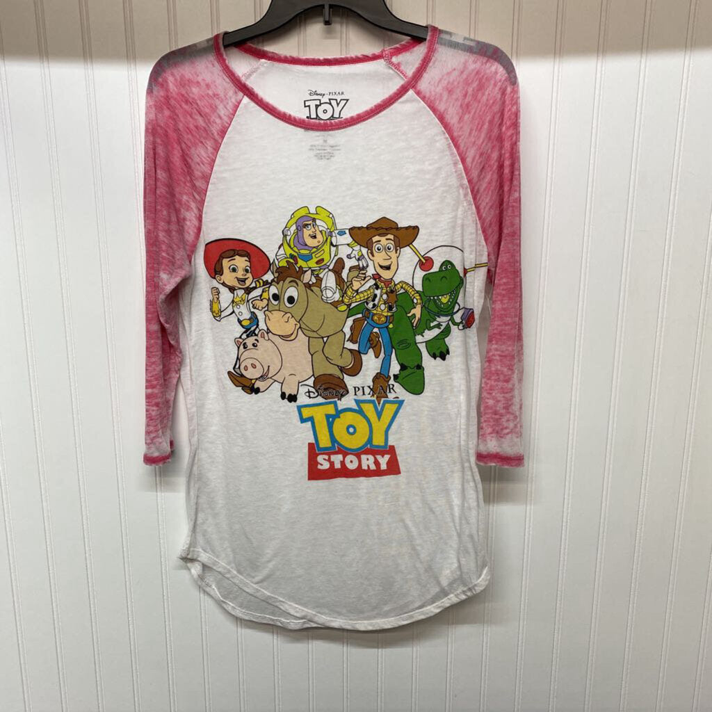 *LONG SLEEVE "TOY STORY" GRAPHIC BASEBALL TEE