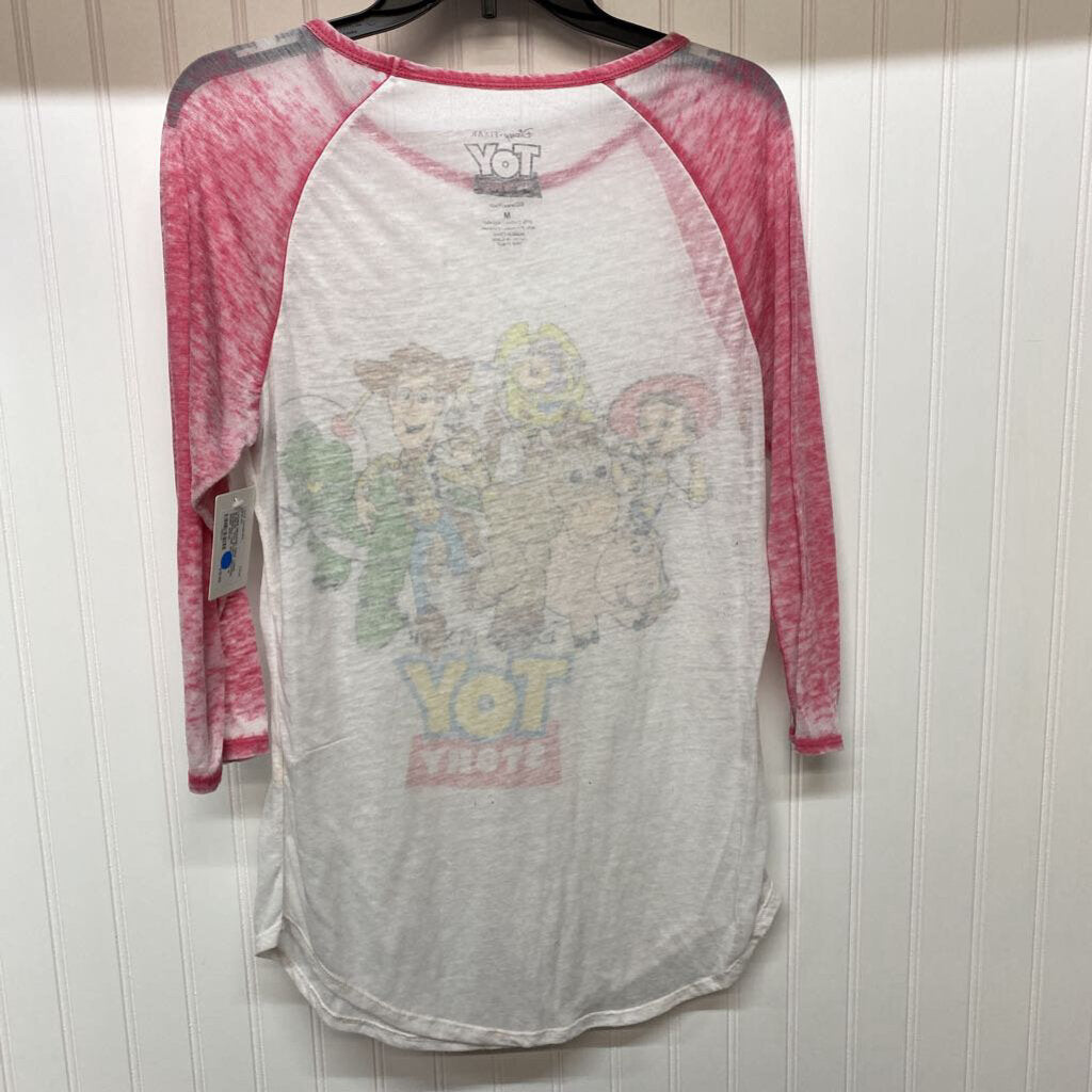 *LONG SLEEVE "TOY STORY" GRAPHIC BASEBALL TEE