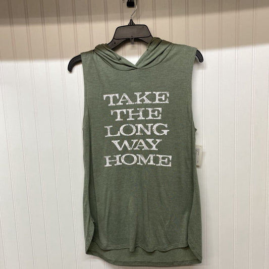 *SLEEVELESS GRAPHIC TANK WITH HOOD
