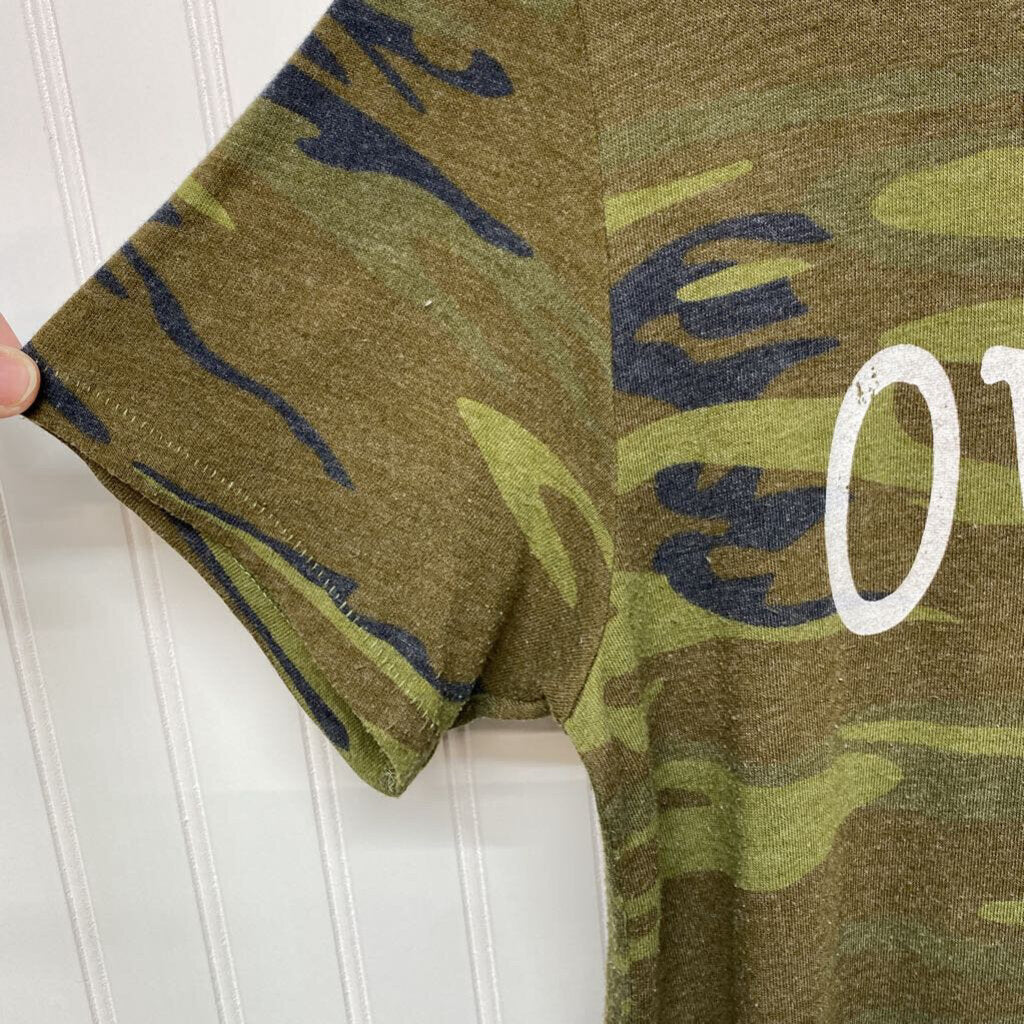 *"OVER IT" CAMO GRAPHIC TEE