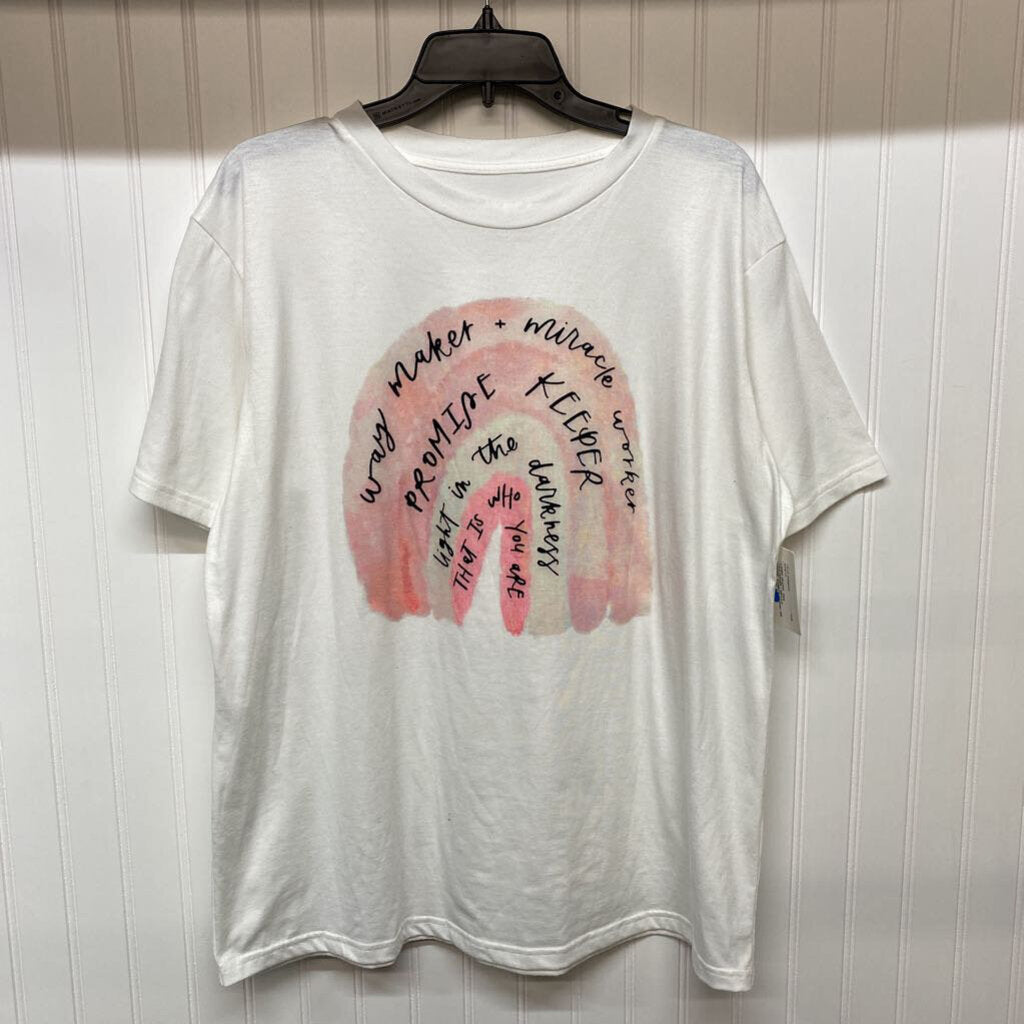 *"WAYMAKER + MIRACLE WORKER" RAINBOW GRAPHIC TEE