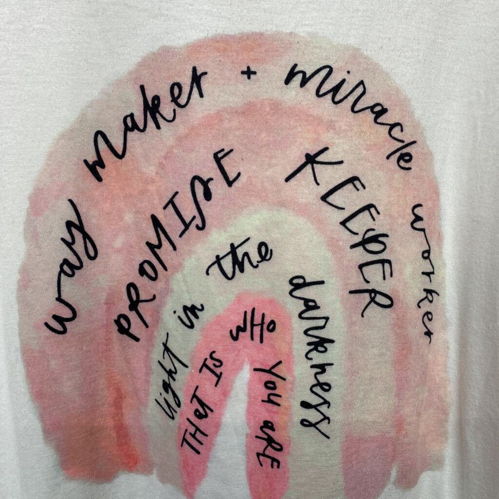 *"WAYMAKER + MIRACLE WORKER" RAINBOW GRAPHIC TEE