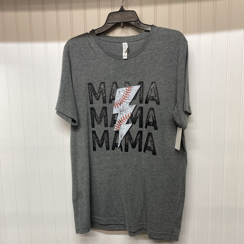 *"MAMA X3" BASEBALL GRAPHIC TEE