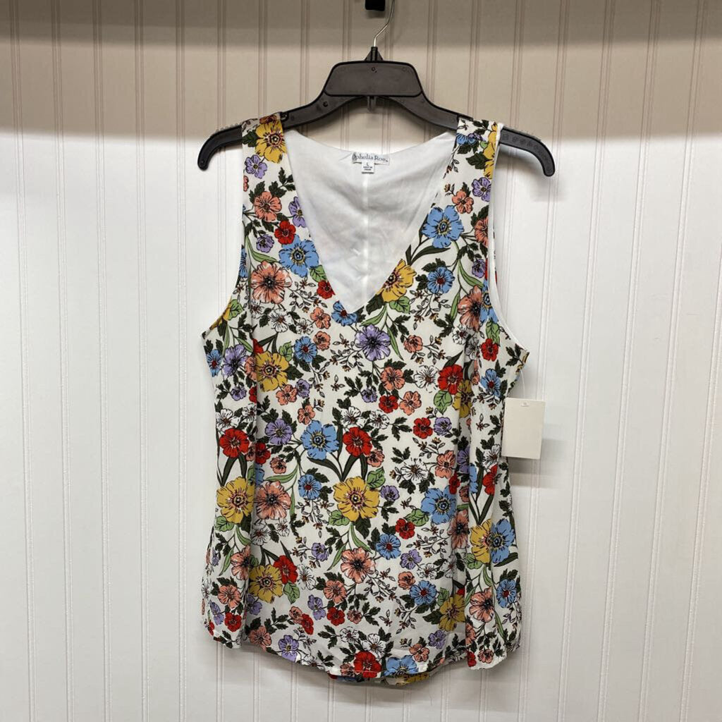 SLEEVELESS FLORAL TOP