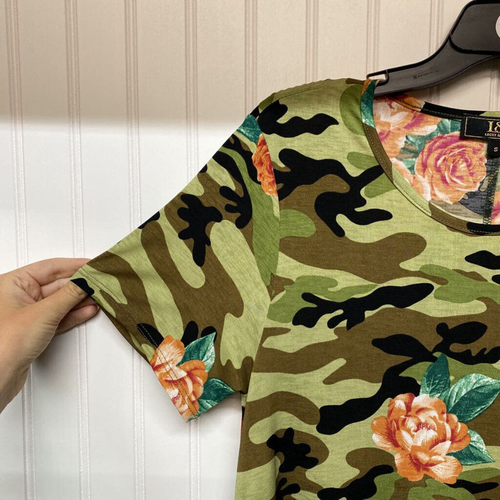 SHORT SLEEVE CAMOFLAGE DRESS