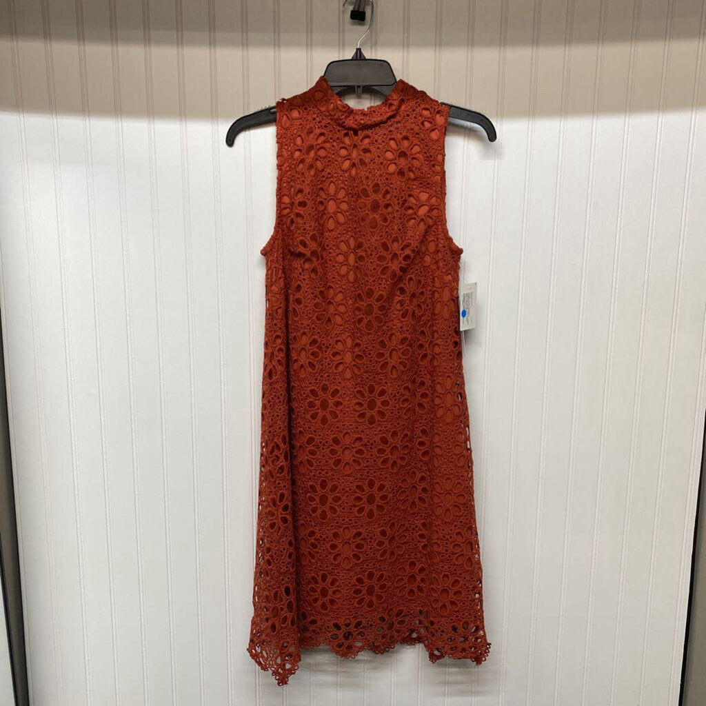 SLEEVELESS LACE DRESS