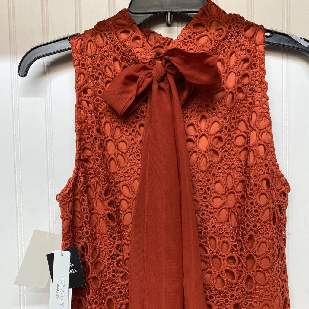 SLEEVELESS LACE DRESS