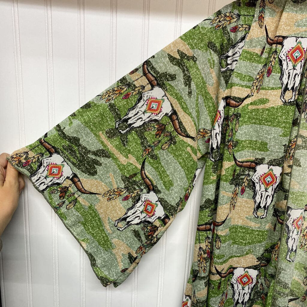 LONG SLEEVE OPEN FRONT CARDIGAN