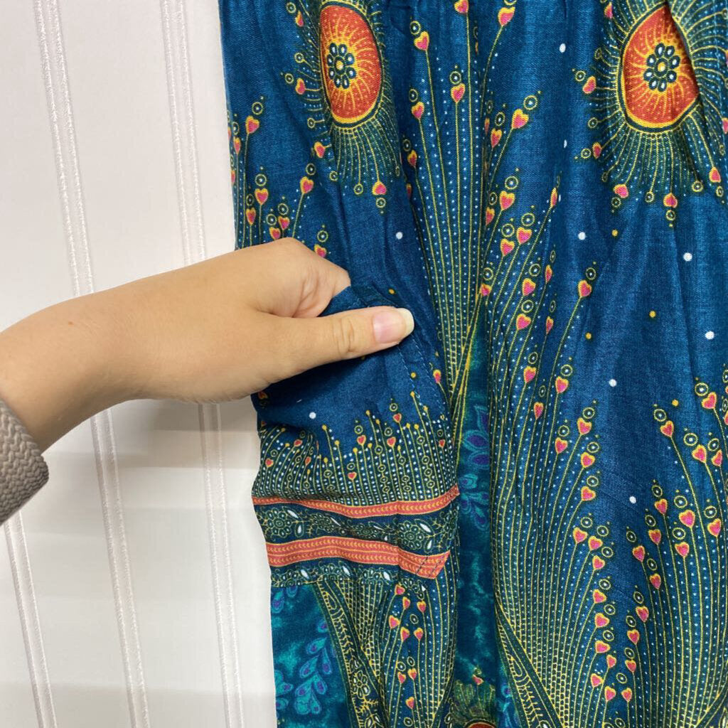 PRINTED HAREM PANTS