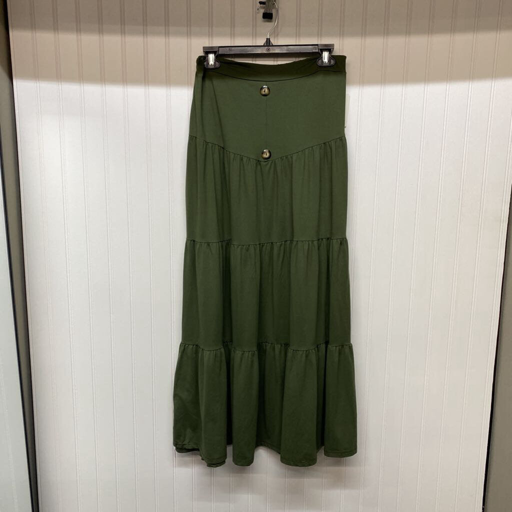 RUFFLED KNIT SKIRT