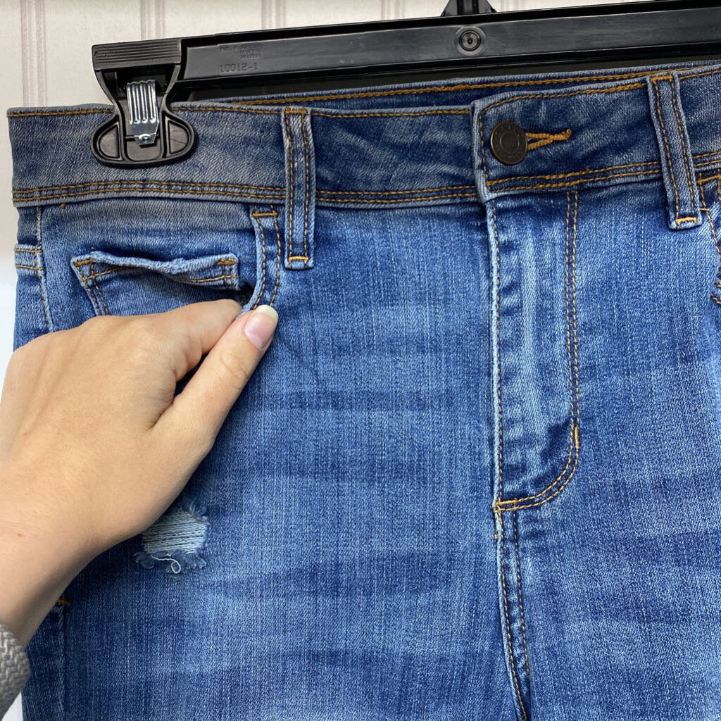 DISTRESSED ANKLE LENGTH