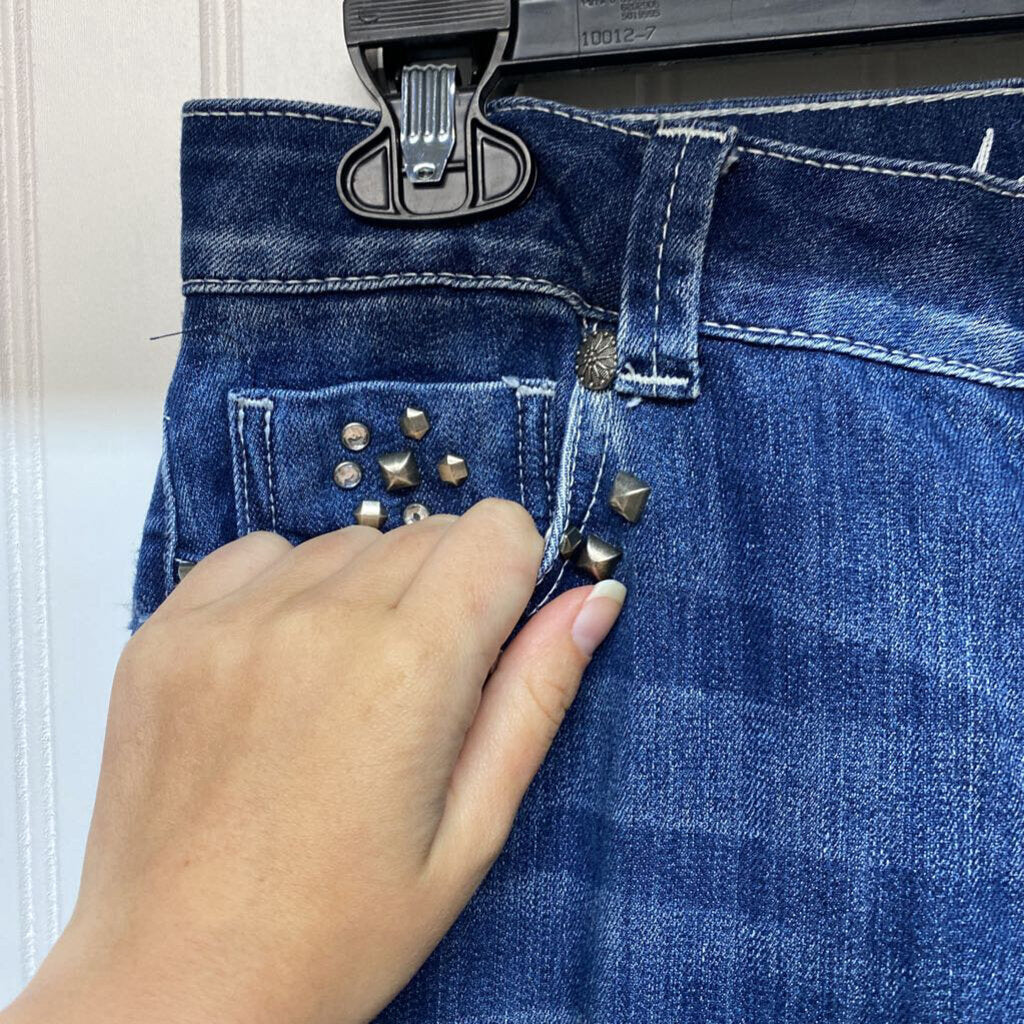 RINESTONE POCKET BOOT CUT