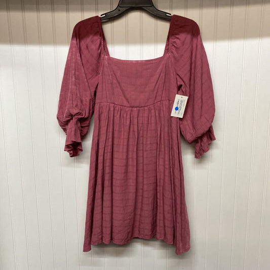 *LONG PUFF SLEEVE SHORT DRESS