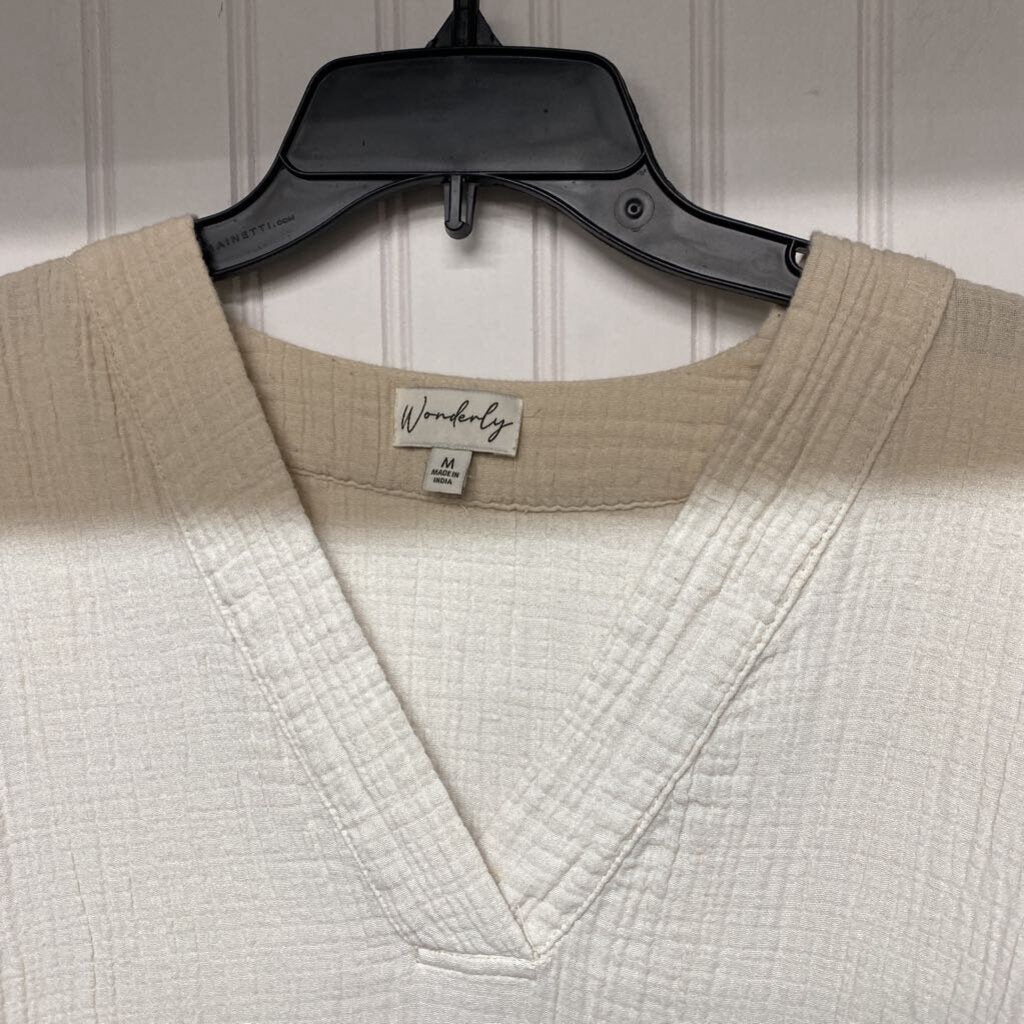 *COTTON WAFFLE SHORT SLEEVE DRESS