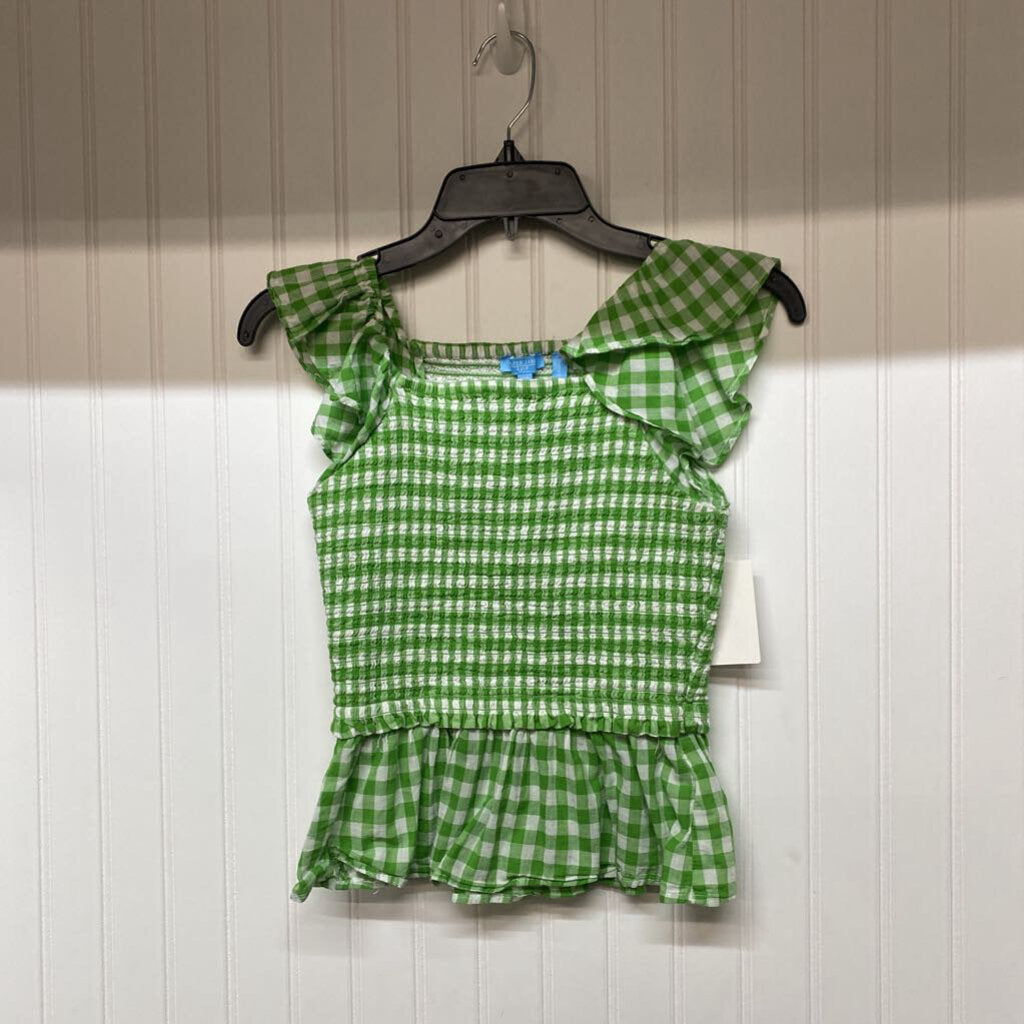 *STRETCHY GINGHAM TANK TOP
