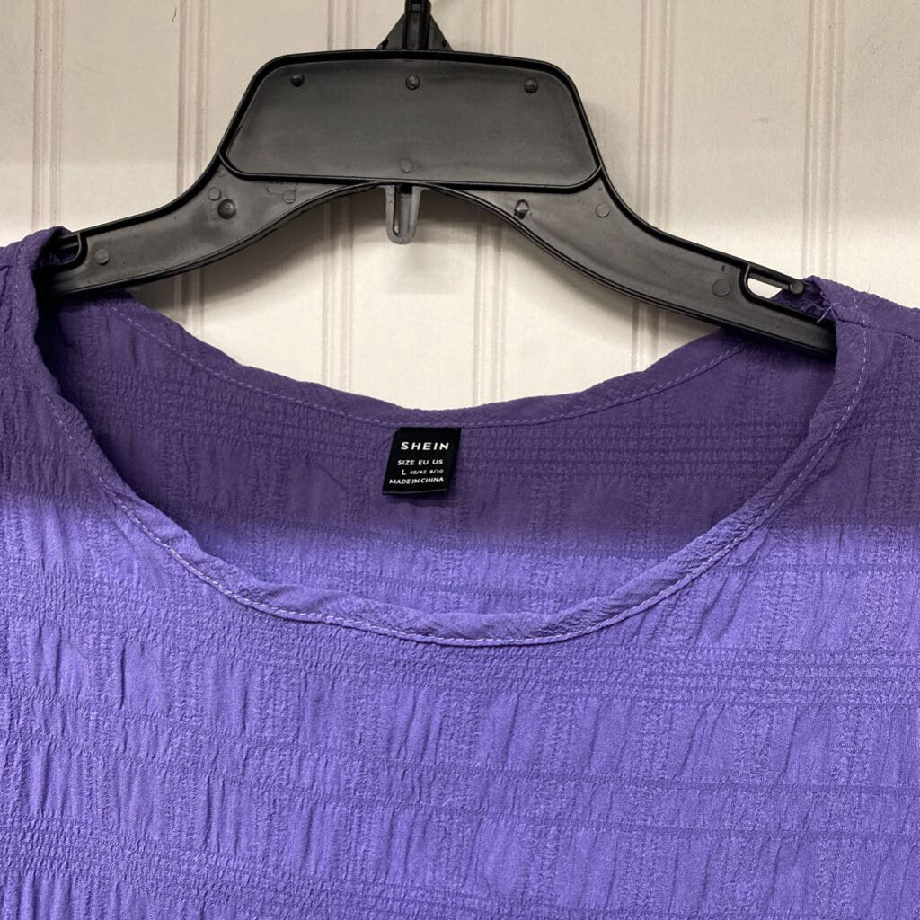 *SHORT SLEEVE TEXTURED TOP