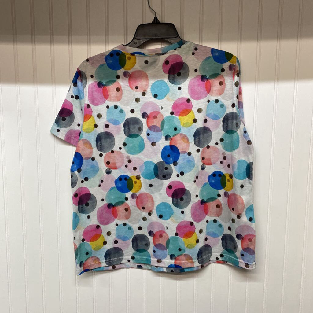 *POLKA DOT BASIC SHORT SLEEVE TOP