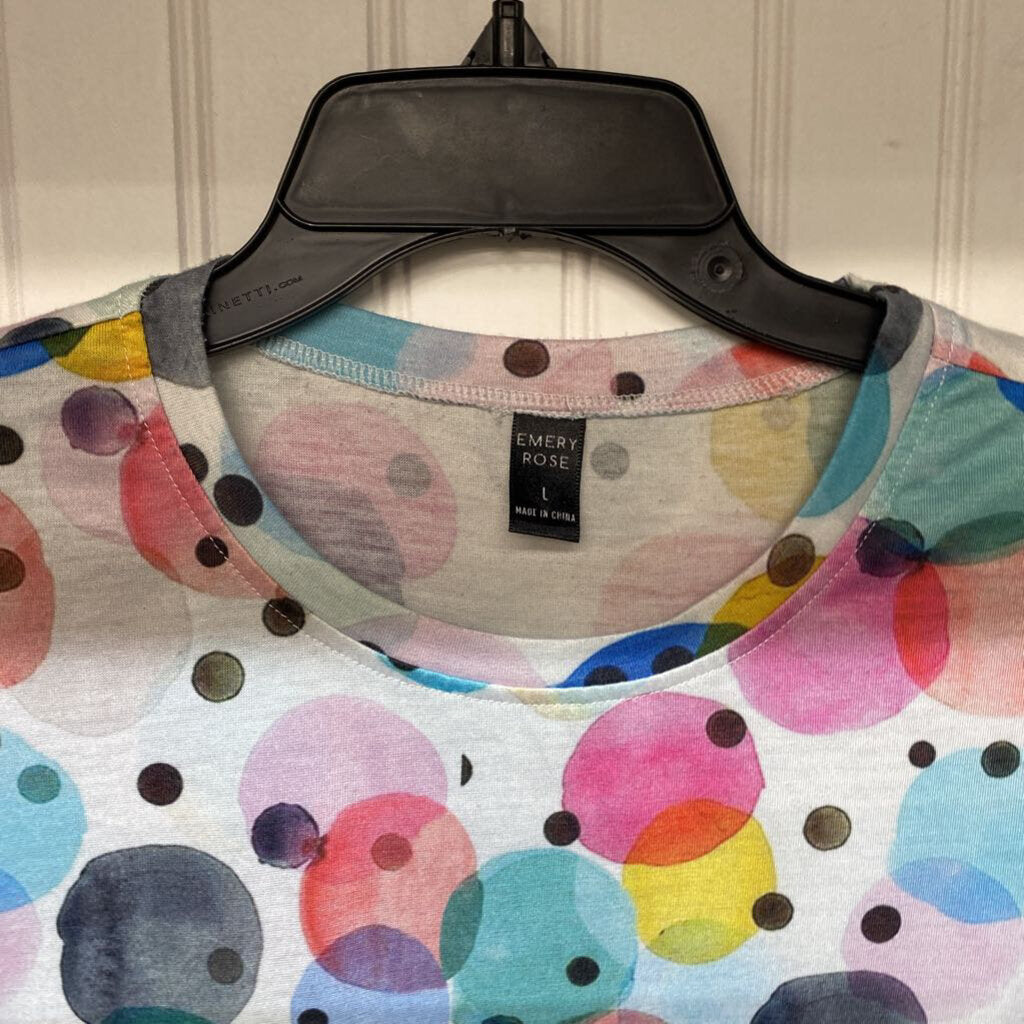 *POLKA DOT BASIC SHORT SLEEVE TOP