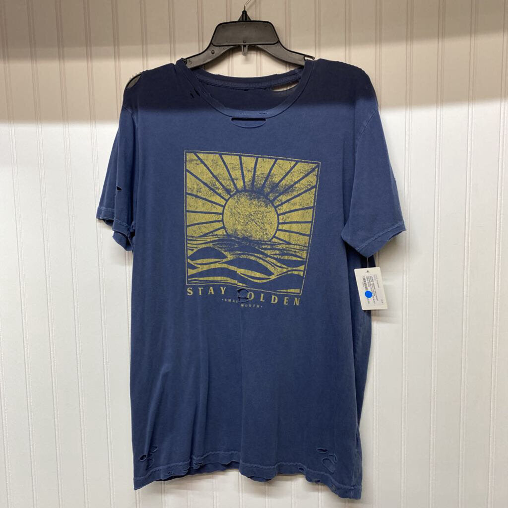 *"STAY GOLDEN" DISTRESSED GRAPHIC TEE