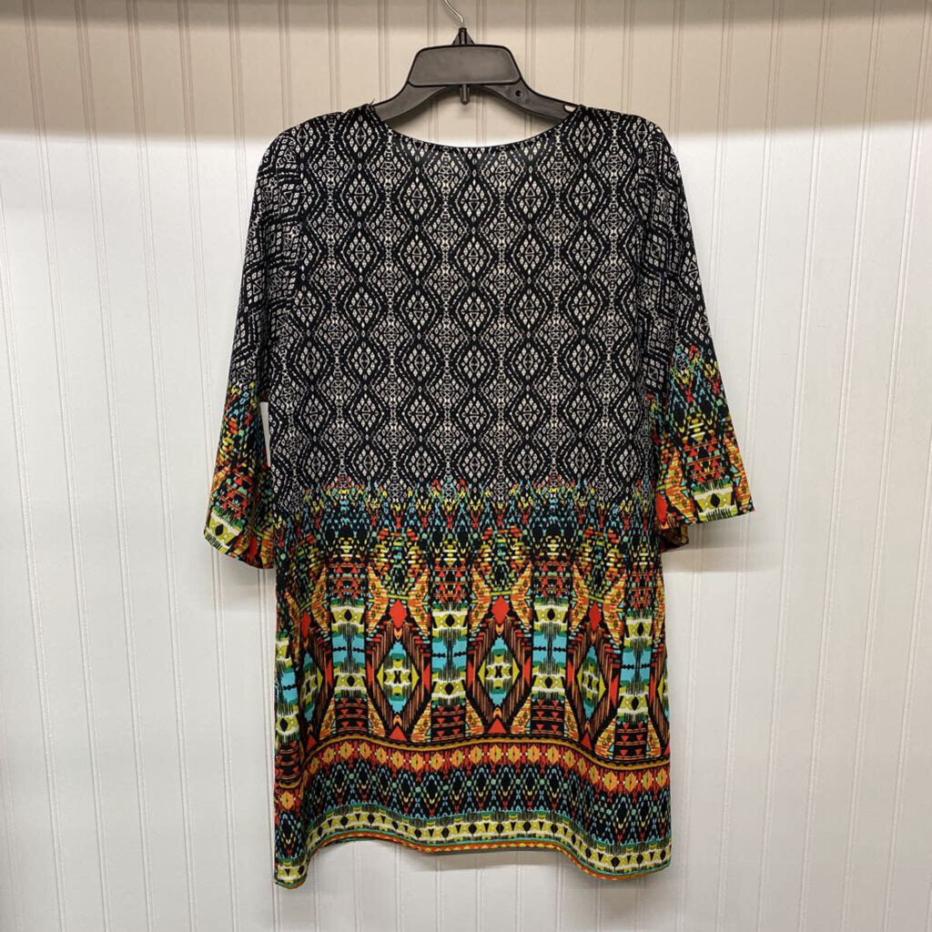 3/4 SLEEVED SHORT DRESS