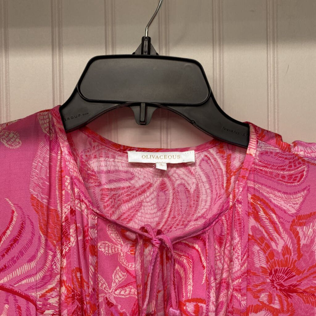 CAP SLEEVED TASEL DRESS