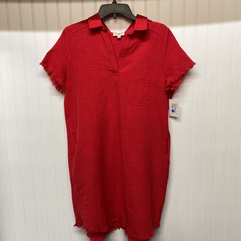 FRAYED SHORT SLEEVED