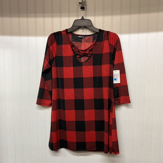 CHECKED LONG SLEEVED TUNIC