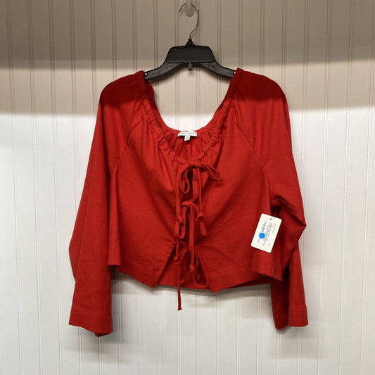 *LONG SLEEVE FRONT TIE UP TOP