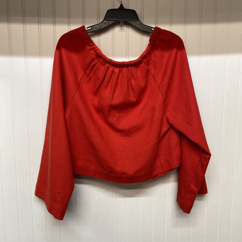 *LONG SLEEVE FRONT TIE UP TOP