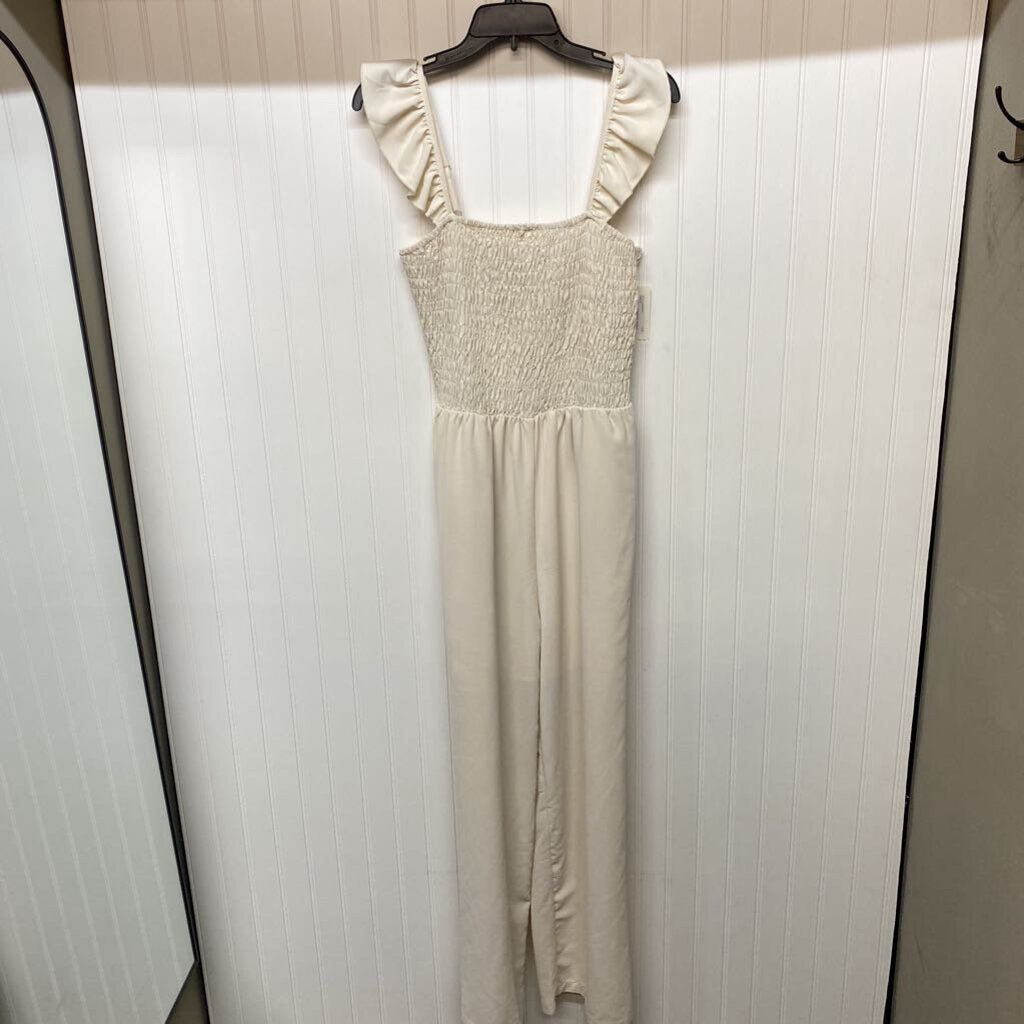 *RUFFLE SLEEVE STRETCH TOP PANT ROMPER