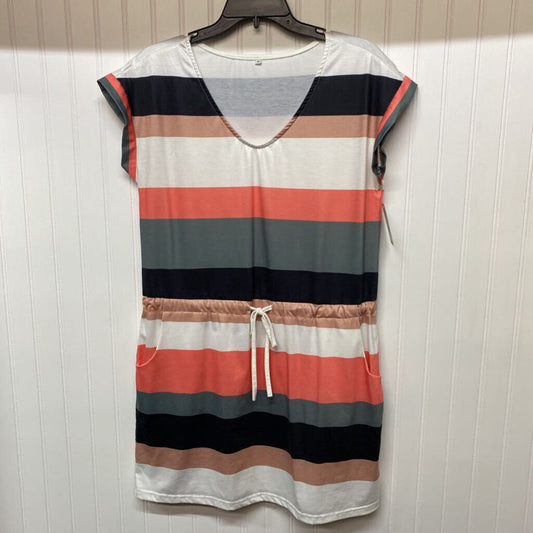 *STRIPED SLEEVELESS SHORT DRESS