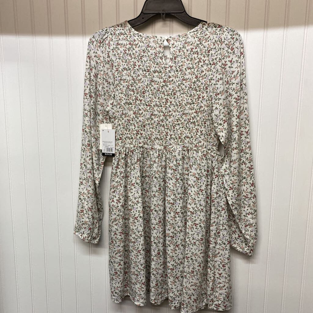 *FLORAL LONG SLEEVE DRESS