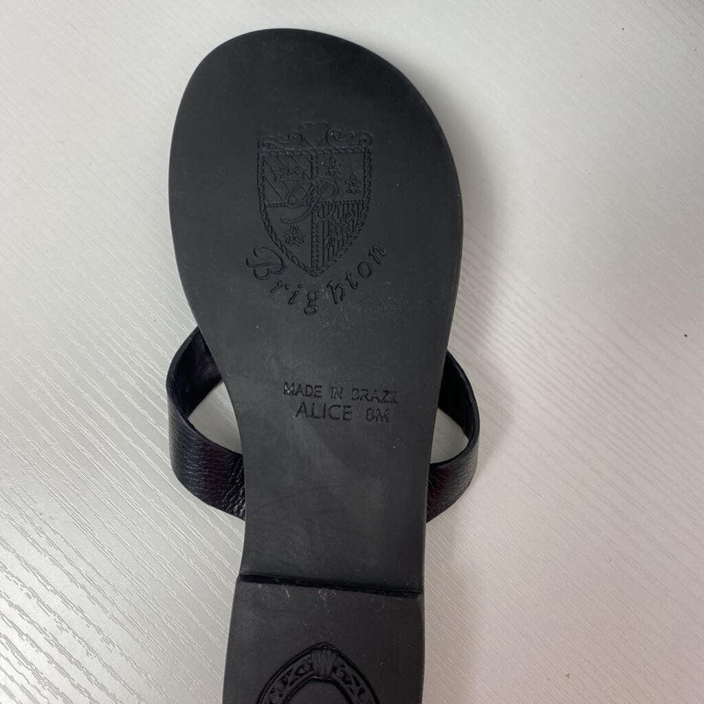 SANDLES WITH SILVER MEDALLION
