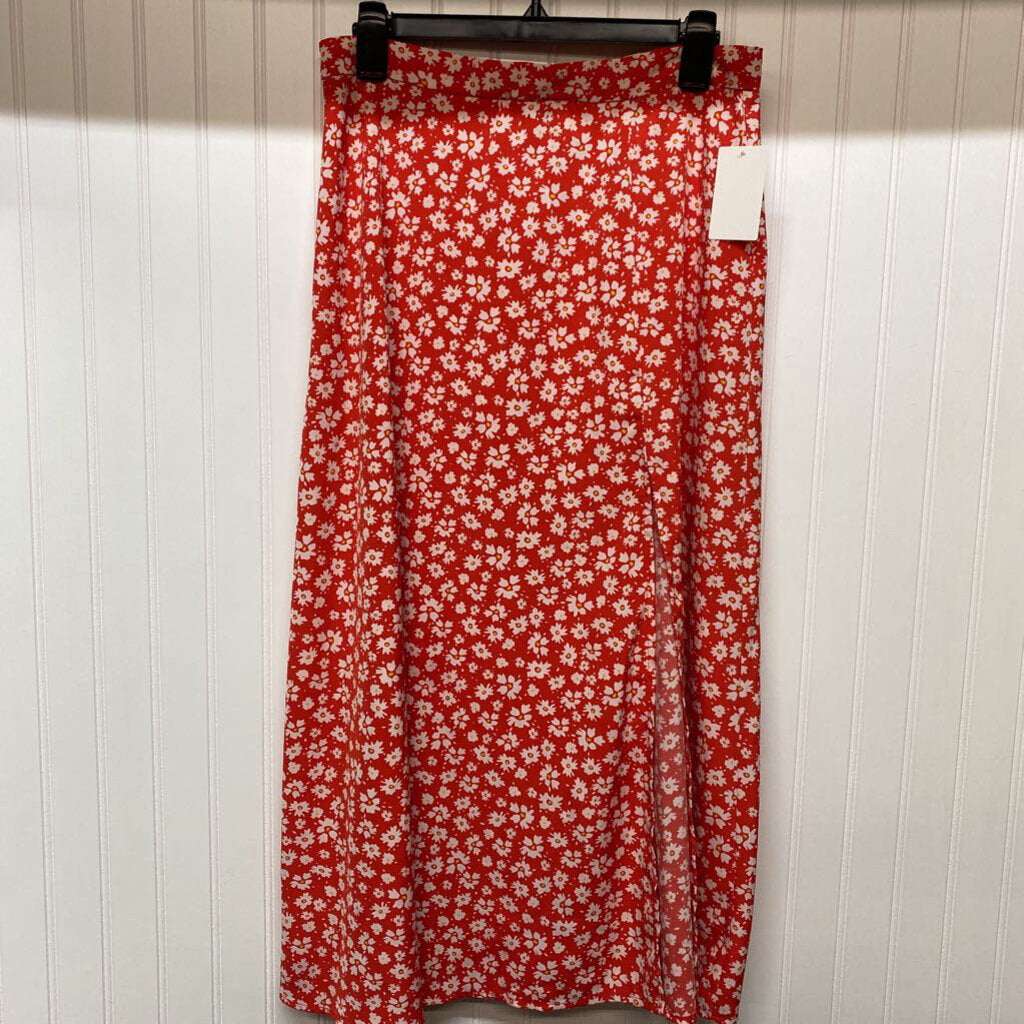 LONG FLORAL SKIRT