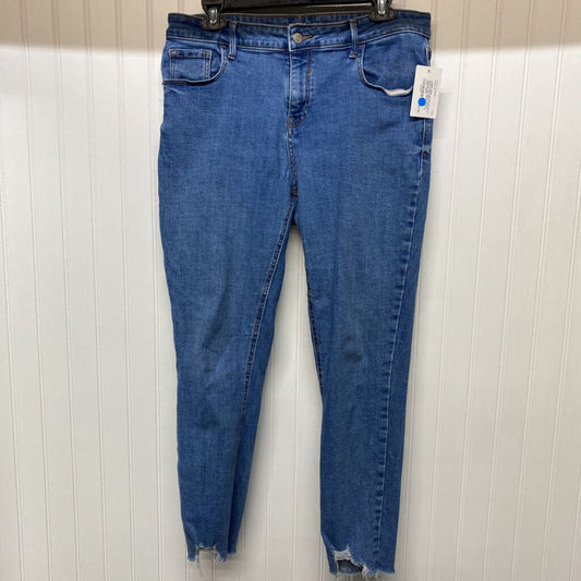 ANKLE LENGTH FRAYED HEM JEANS