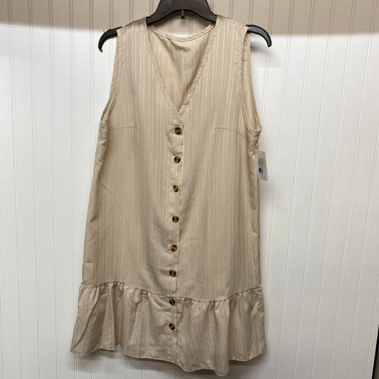 SLEEVLESS BUTTON DOWN DRESS